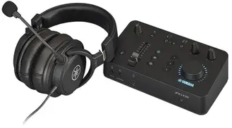 Yamaha Game Streaming Audio Mixer and Studio Headset Package